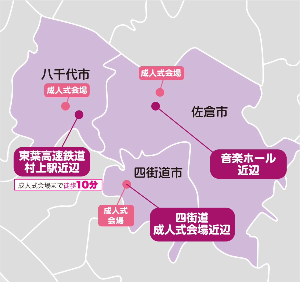 成人式のご支度会場